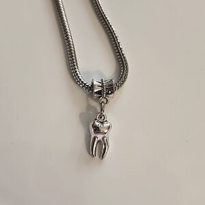 Tooth Charm for European Style Bracelets Fits Pandora Systems